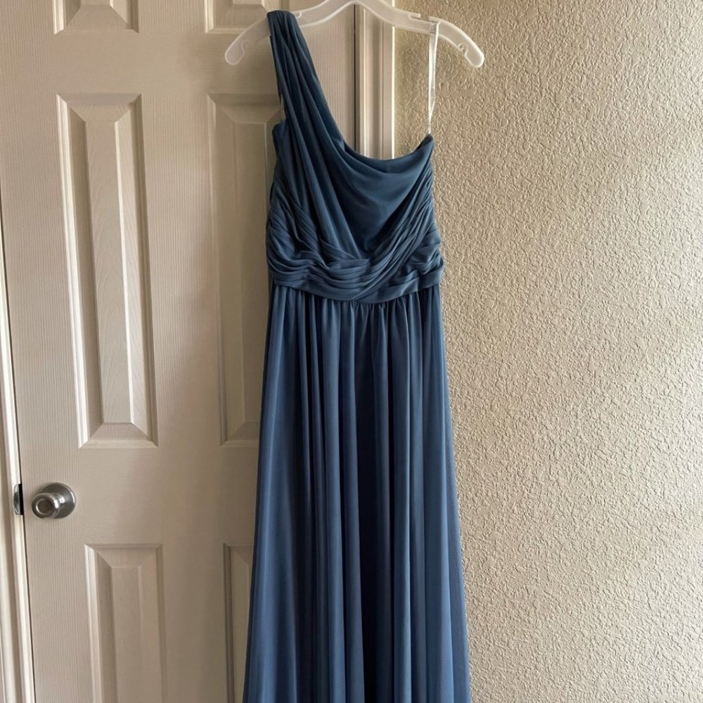 David's Bridal F19932 - Steel Blue - Size 12